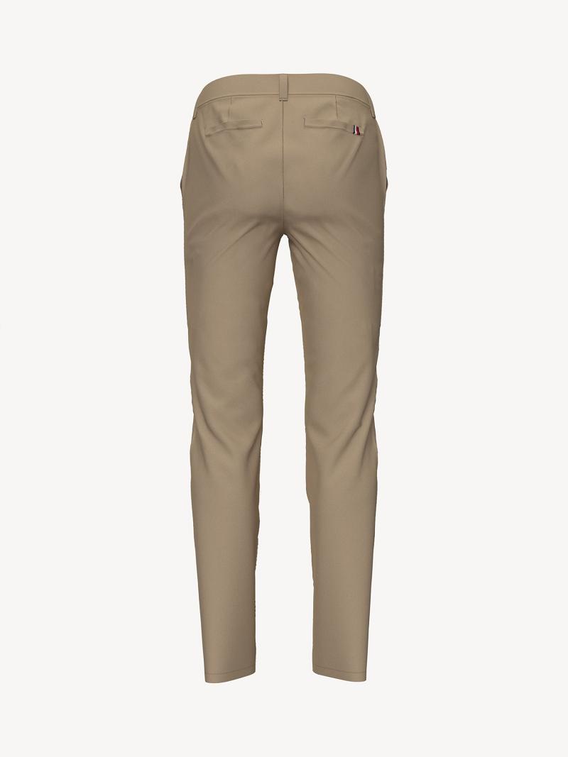 Női Tommy Hilfiger Slim Fit Essential Solid Chino Nadrág Khaki | HU 252XYU